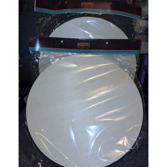 Woodpile Fun! Craft Wood Circle Round Disc 12" Birch Plywood Set of 2 Packages - Picture 1 of 2
